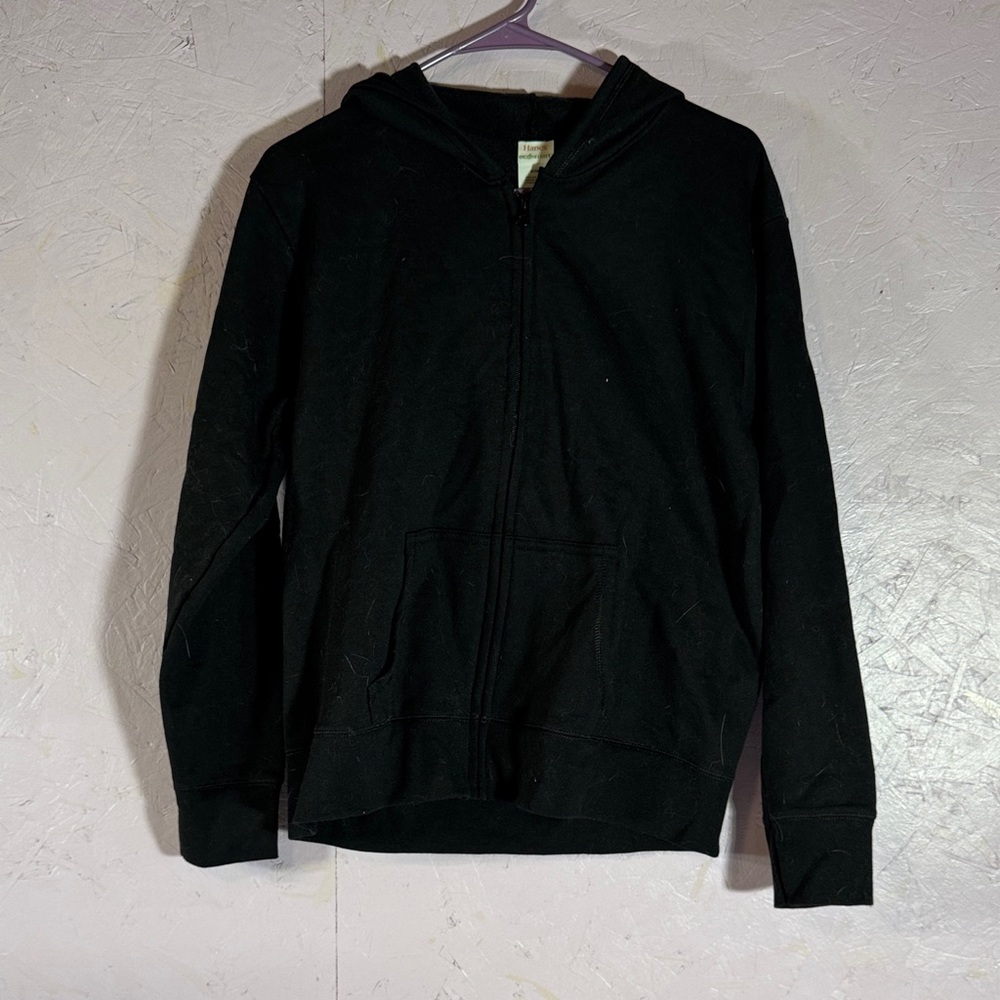 Hanes Men's Black Zip-Up Sweater